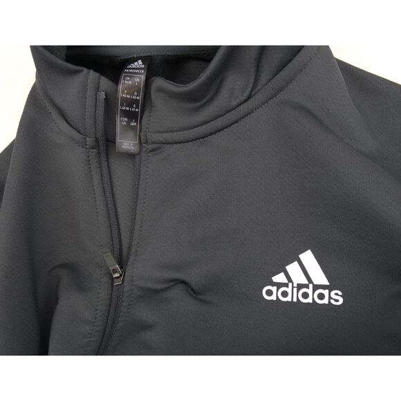 Adidas Primegreen Cycling Jacket | Womens Sz L, Charcoal Gray, 3 Stripes - Picture 4 of 7